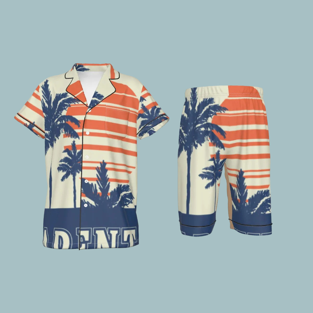 LV Kid's Imitation Silk Short Pajamas