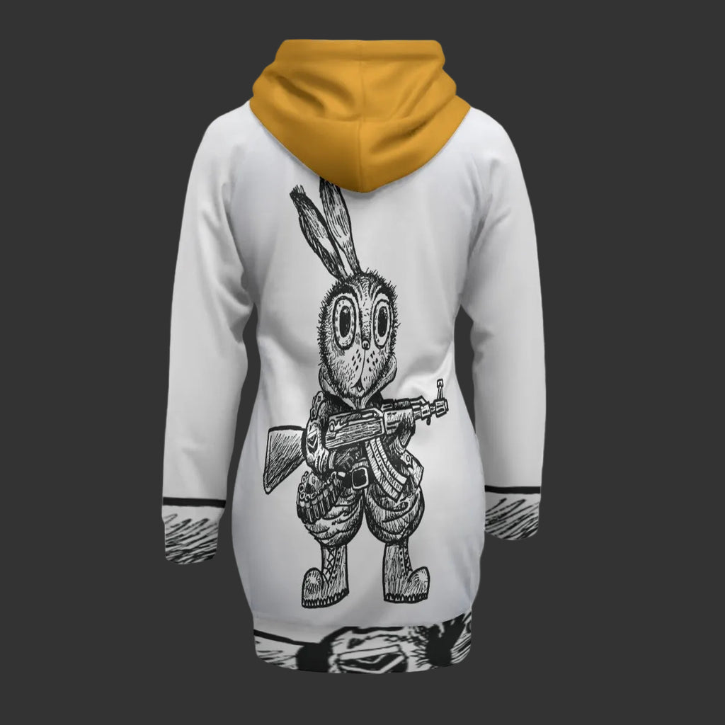 Say Hello Pullover Hoodie Dress