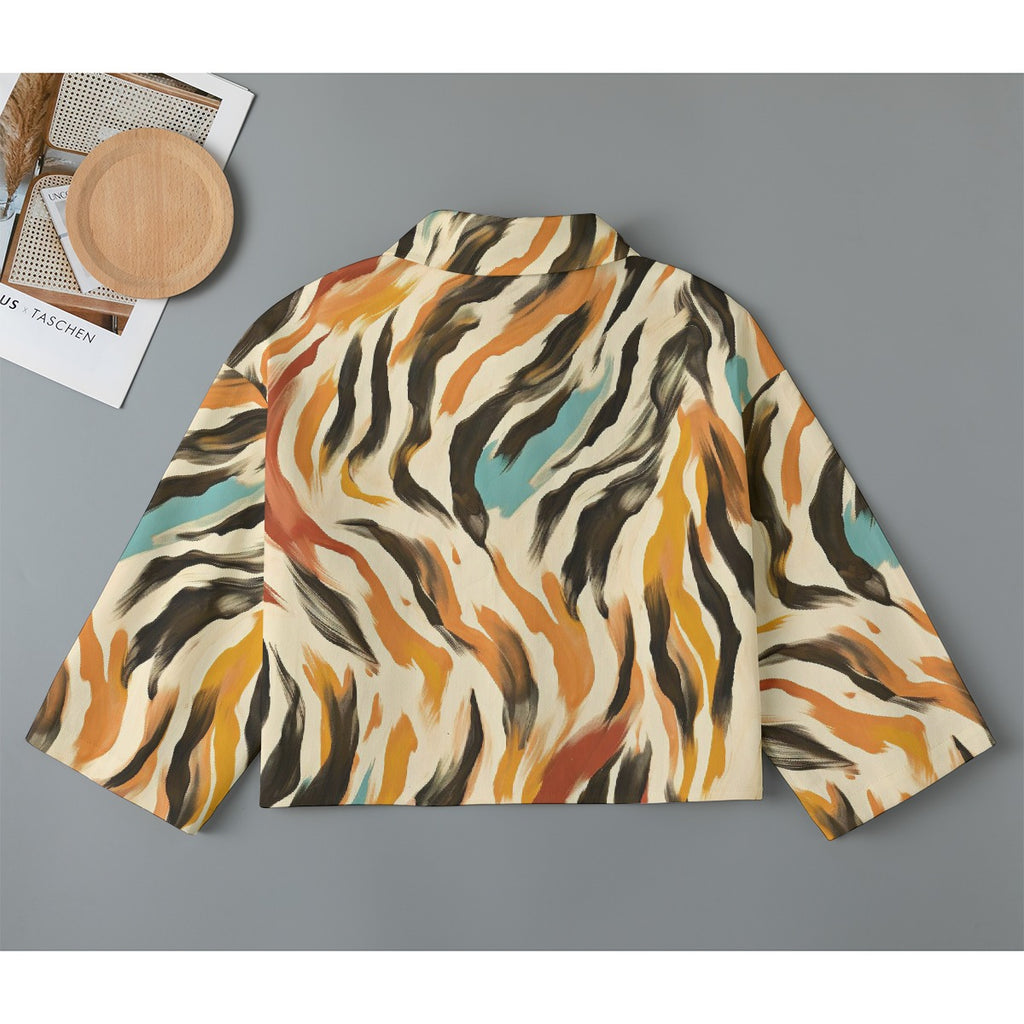 Blue Ink Women's Cropped Jacket