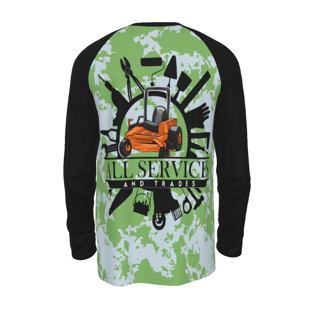 All Services 2 Men's Raglan Long Sleeve T-shirt  | 190GSM Cotton