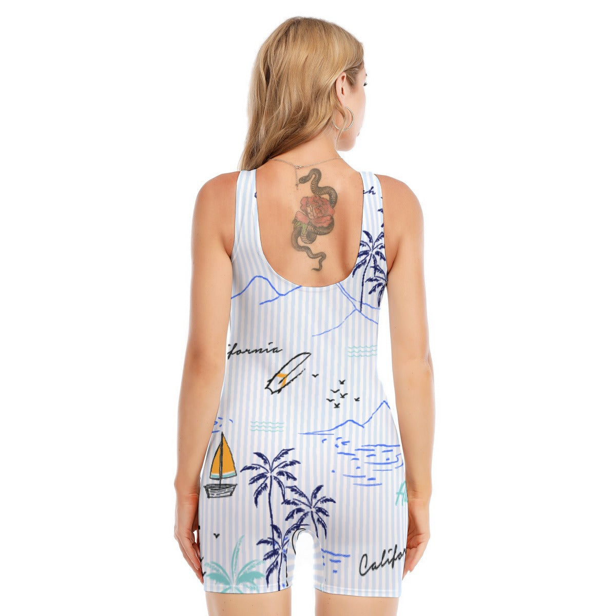 Cali Girl Women's Sleeveless One-piece Swimsuit