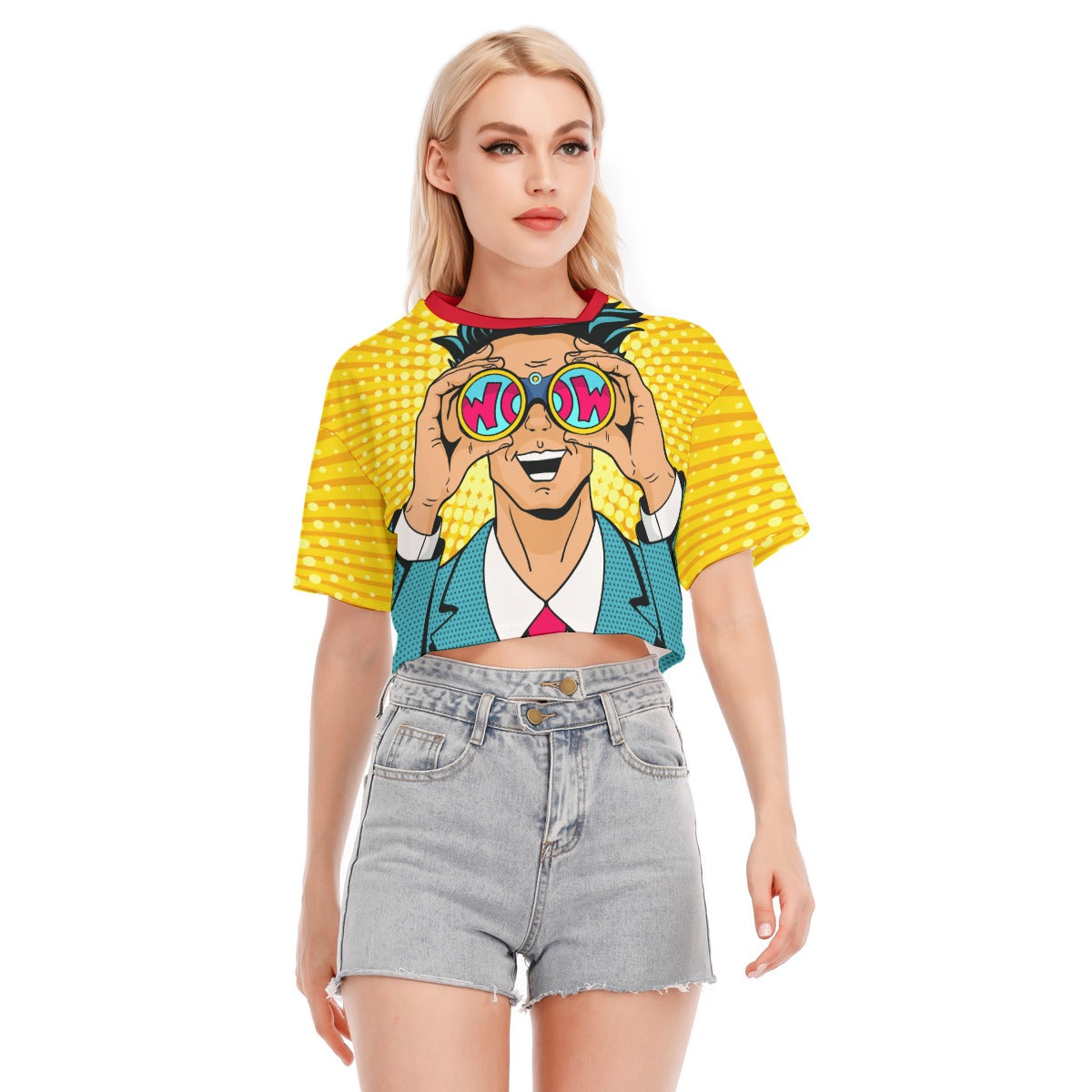 Wow Women's Cropped T-shirt | 190GSM Cotton