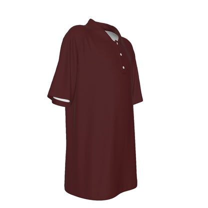 School Burgundy Tops Teenage UV Protection POLO Shirt