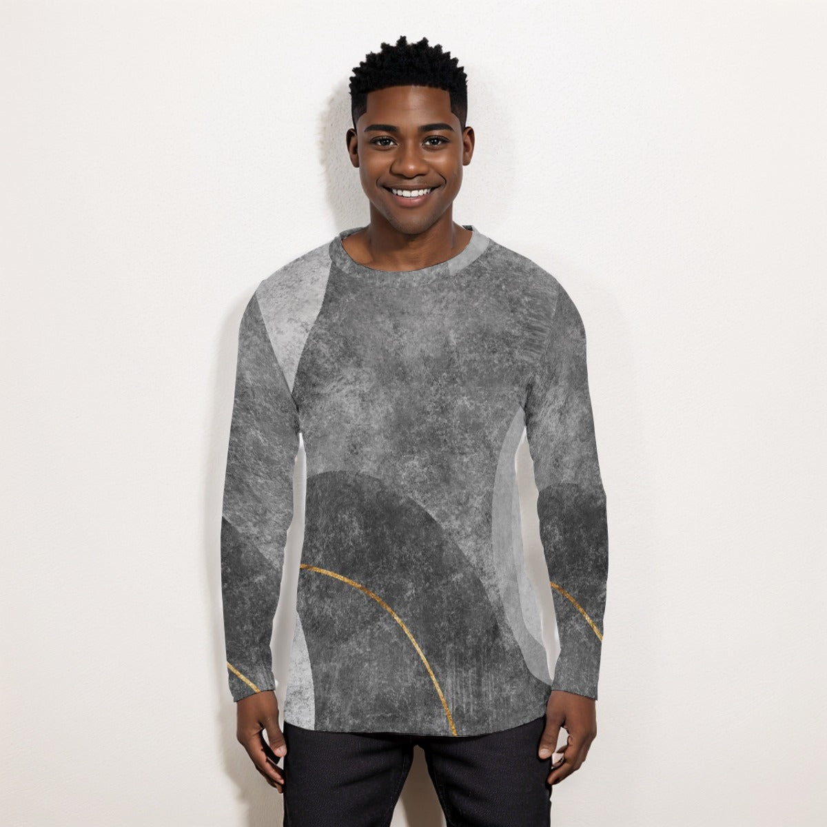 Grayish Long Sleeve T-Shirt