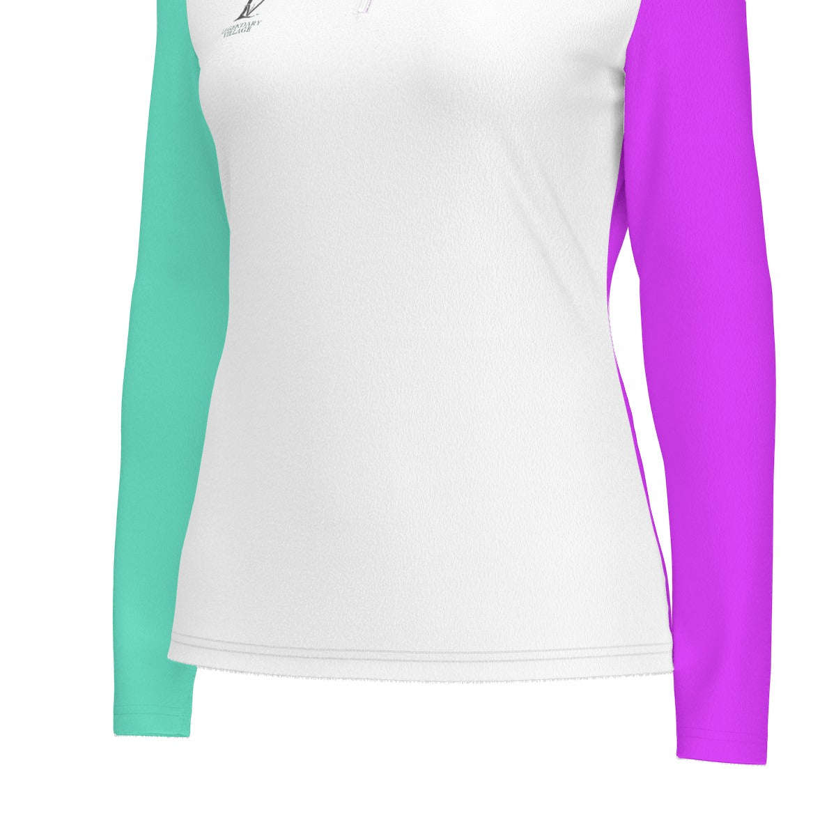 LV Signature Women's Sports Collar Jersey With Long Sleeve