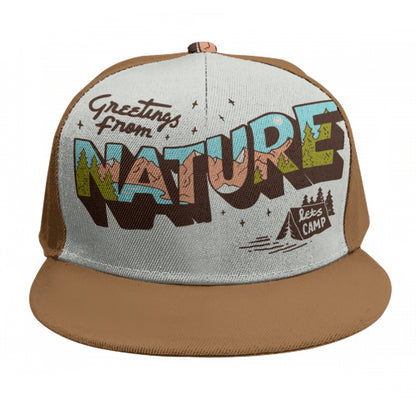 Nature Baseball Cap With Flat Brim