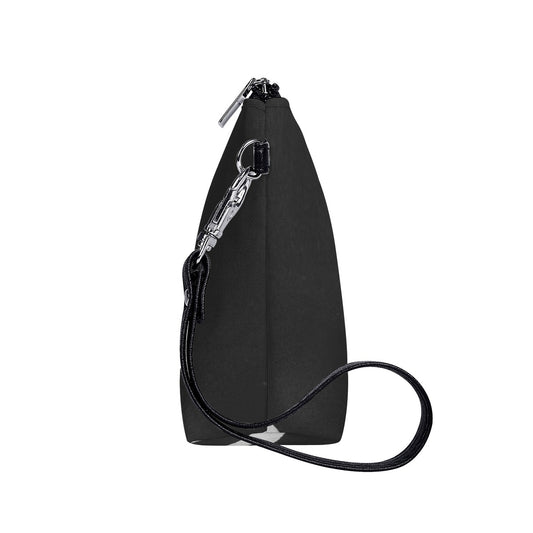 Just Black Cosmetic Bag With Black Handle