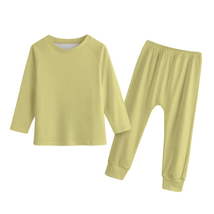 Sweat Yellow Kid's Knitted Fleece Set