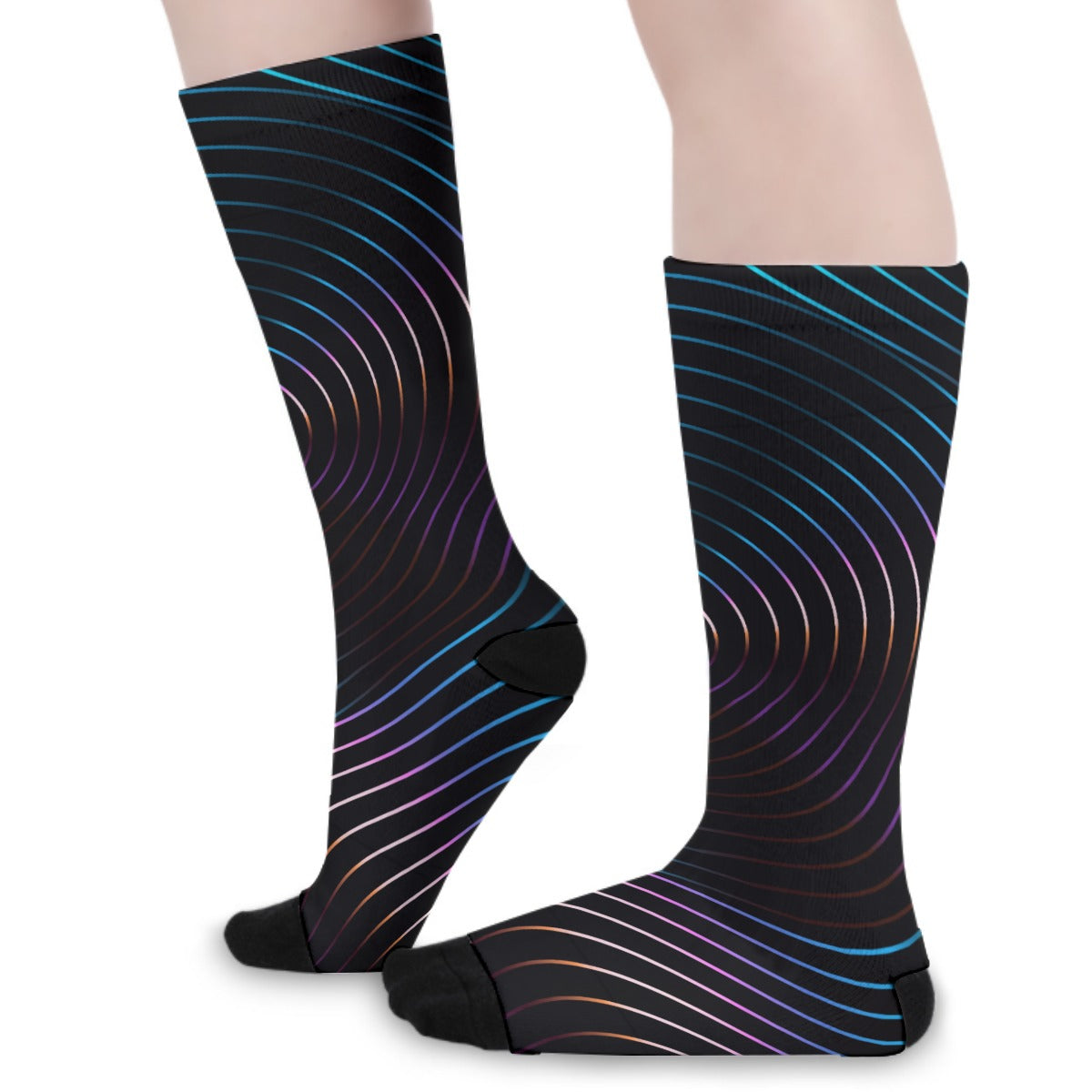 Broken Record Unisex Long Socks