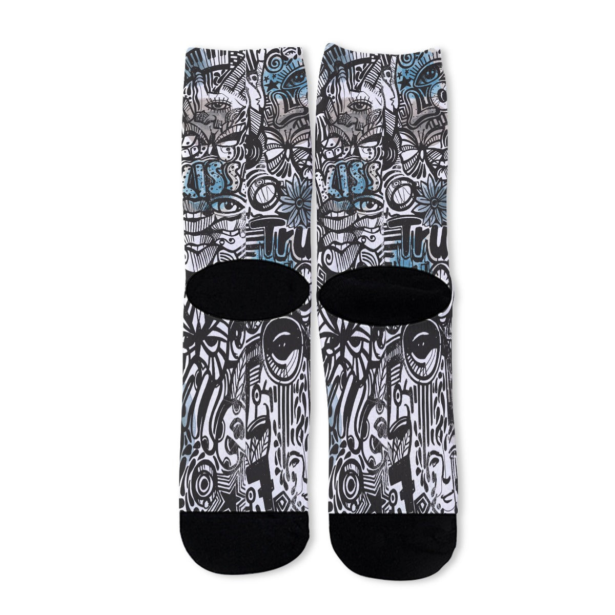 Graffiti Unisex Long Socks