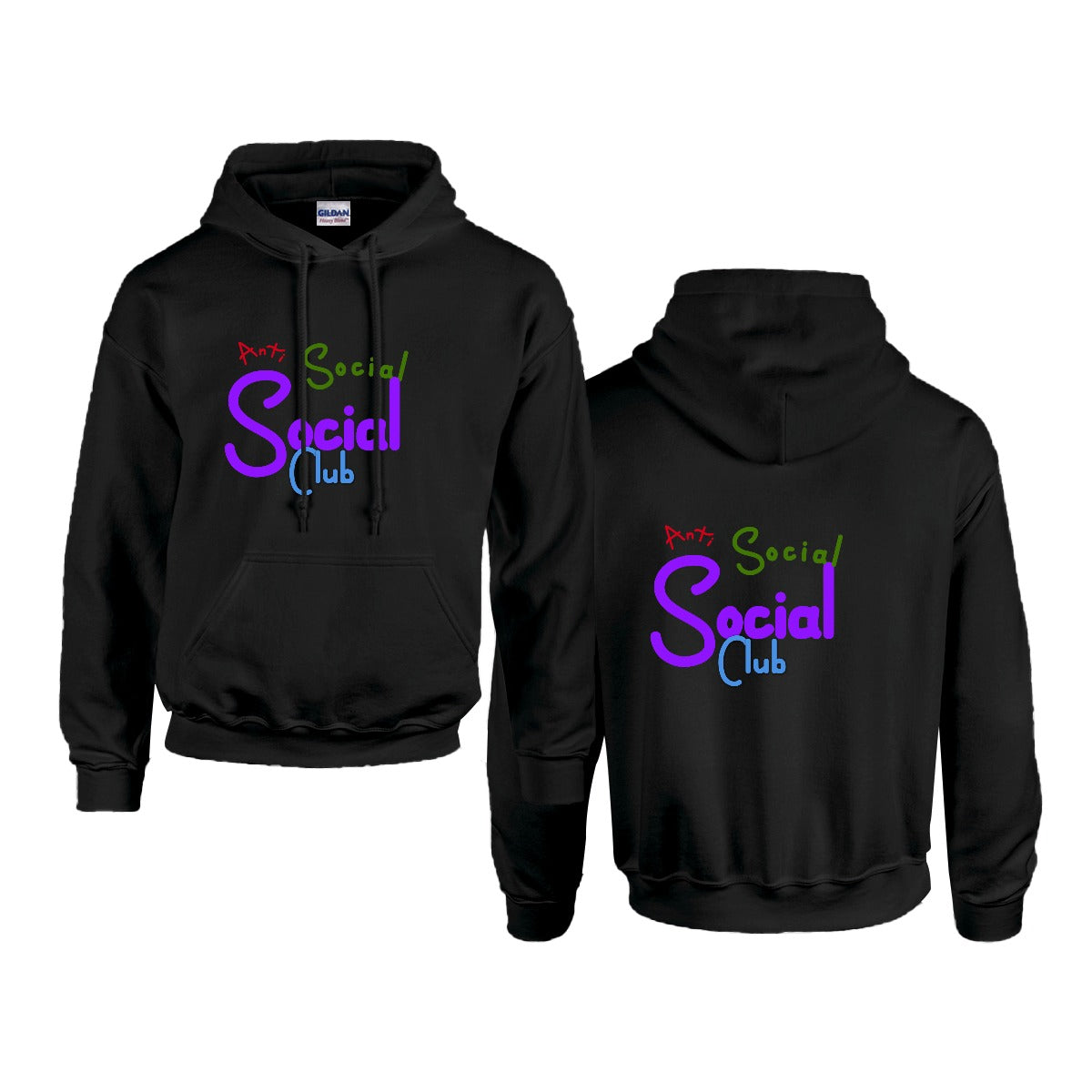 Social Club Men's Hoodie For The USA |Gildan 18500  Double DTF