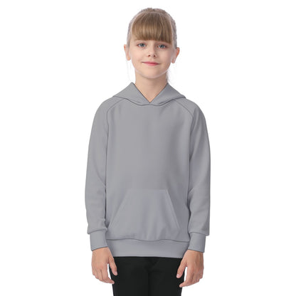 School Gray Tops Kid's Raglan Pullover Hoodie