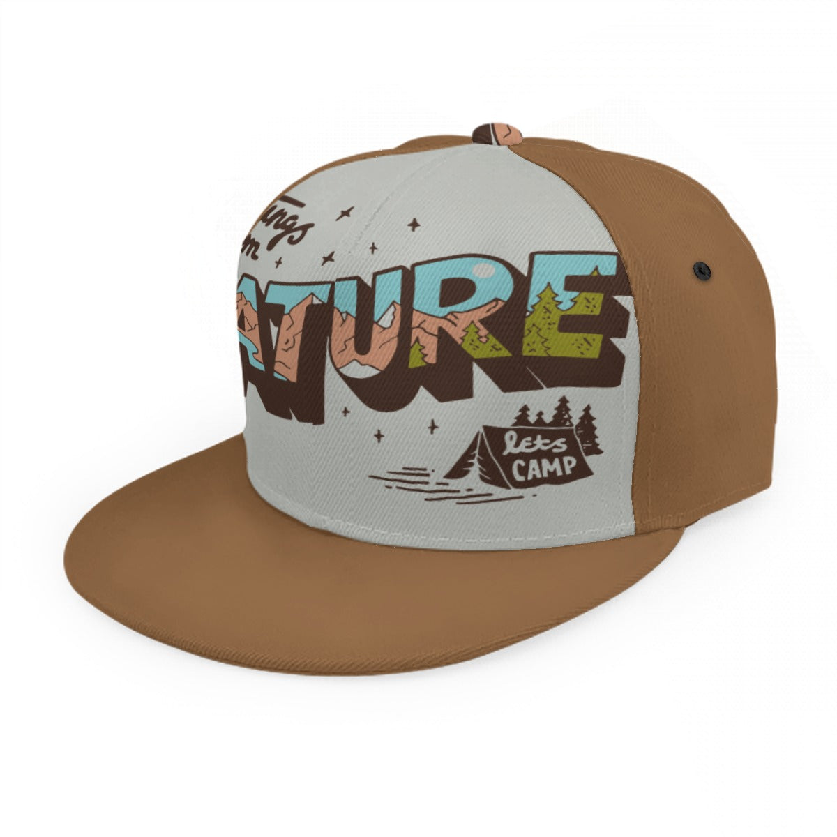 Nature Baseball Cap With Flat Brim