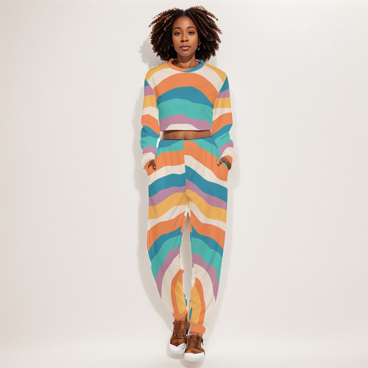 Blast from the past Women's Crop Sweatshirt Suit