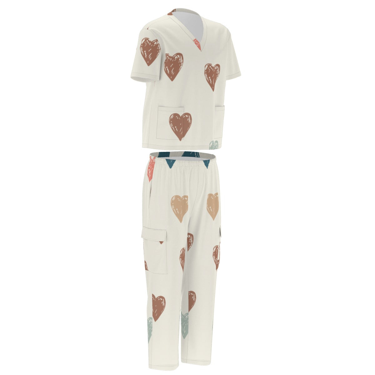 Scrub Heart Unisex Scrub Set With Six Pocket