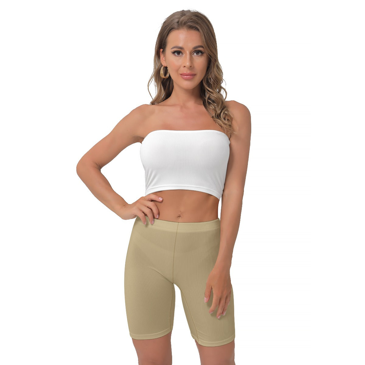 Tan Biker Women's Shorts