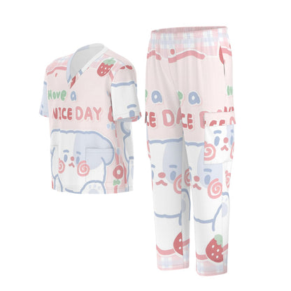 Scrub Style Unisex Scrub Set|Birdseye