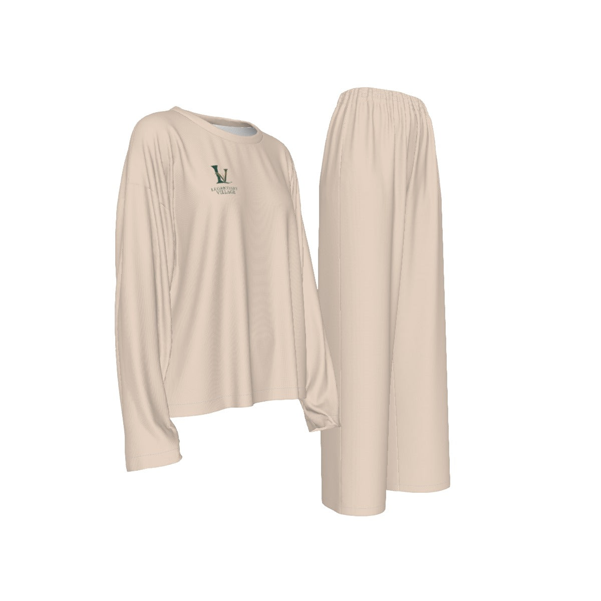 LV Signature Women's Casual Long-Sleeves Trouser Set