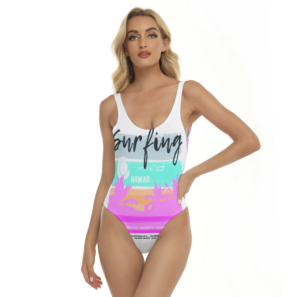 Surfing in Hawaii Women's One-piece Swimsuit