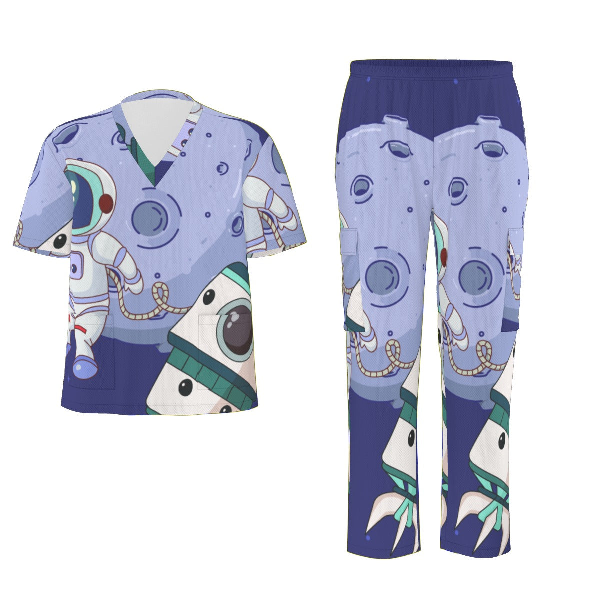 Scrub Sky Unisex Scrub Set|Birdseye