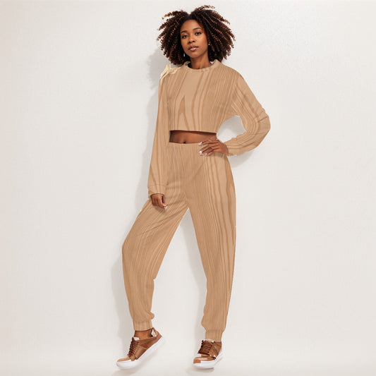 Carpentry Women's Crop Sweatshirt Suit