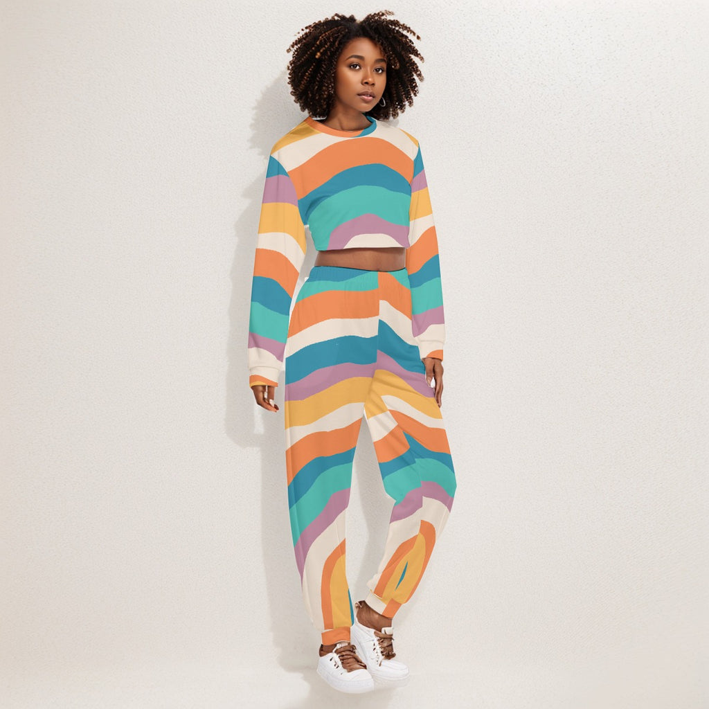 Blast from the past Women's Crop Sweatshirt Suit