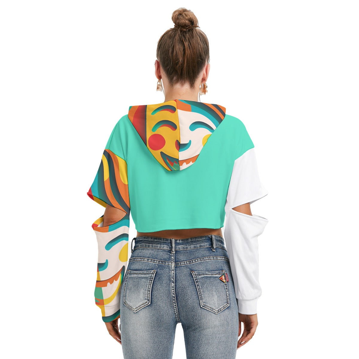 Lefty Women's Heavy Fleece Hoodie With Hollow Out Sleeve