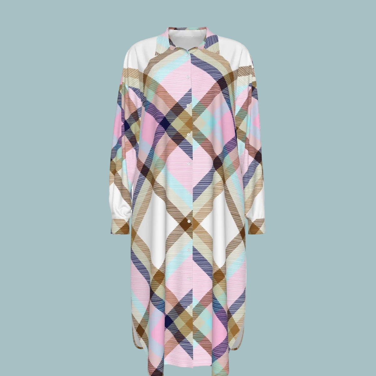 Paintbrush  Women's Long Shirt Dress