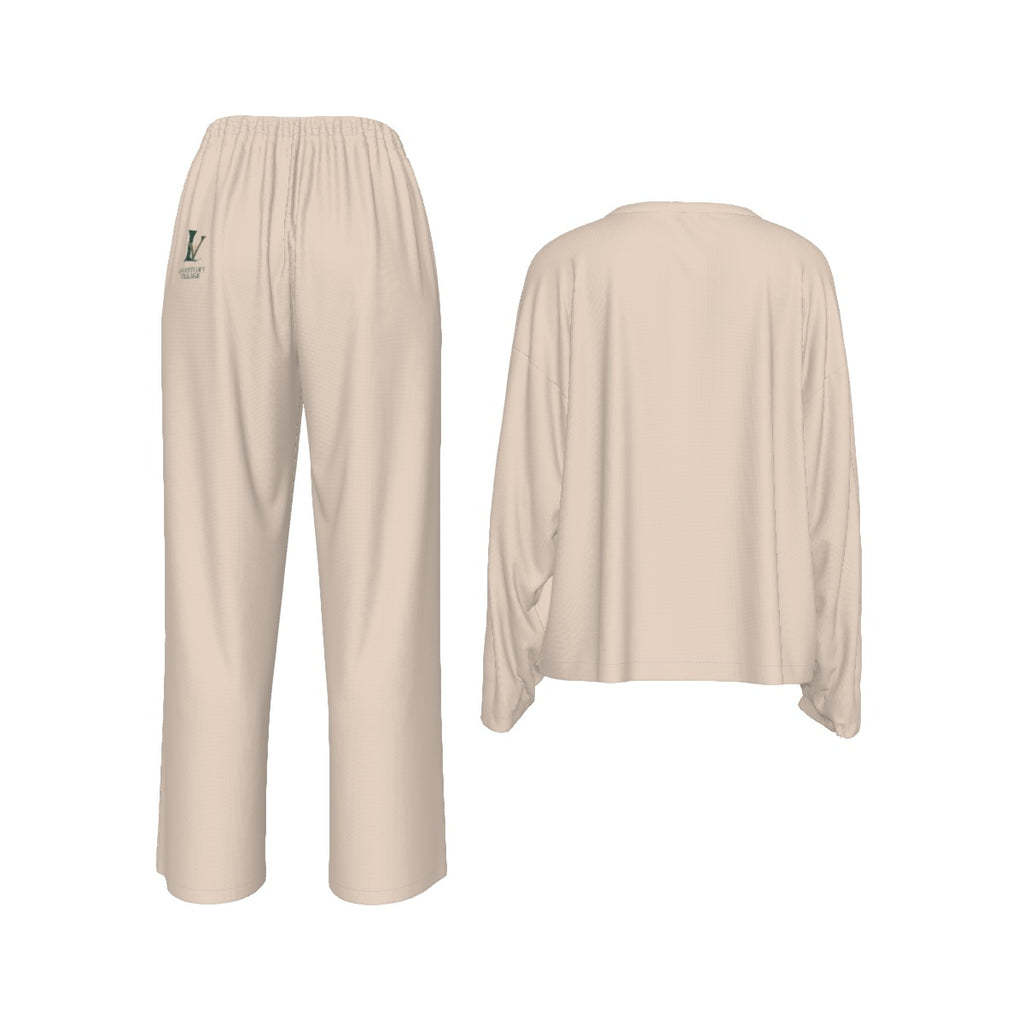 LV Signature Women's Casual Long-Sleeves Trouser Set