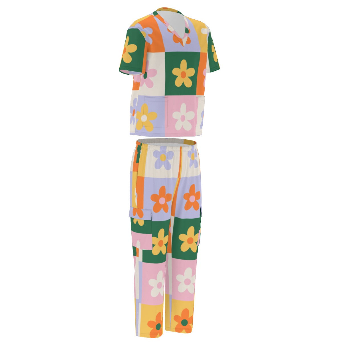 Scrub View Unisex Scrub Set With Six Pocket