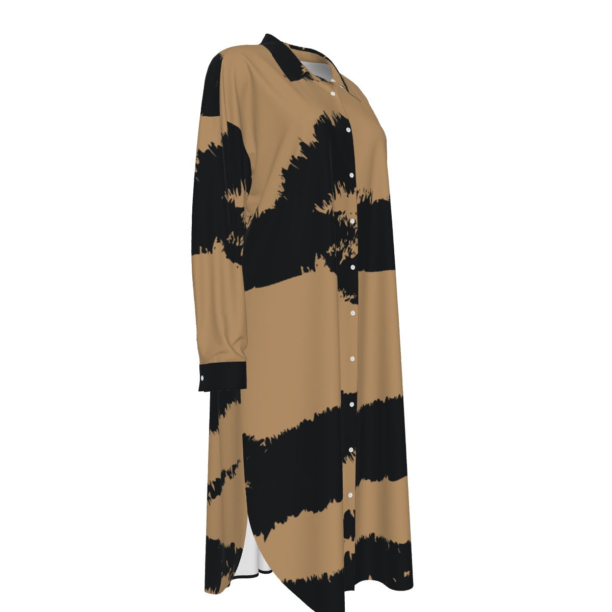Paintbrush  Women's Long Shirt Dress