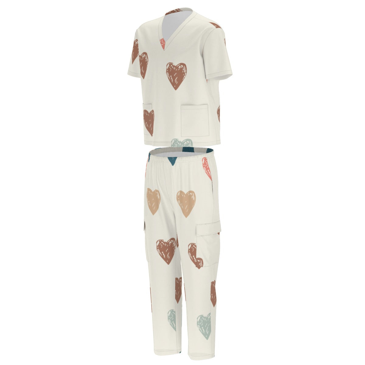 Scrub Heart Unisex Scrub Set With Six Pocket