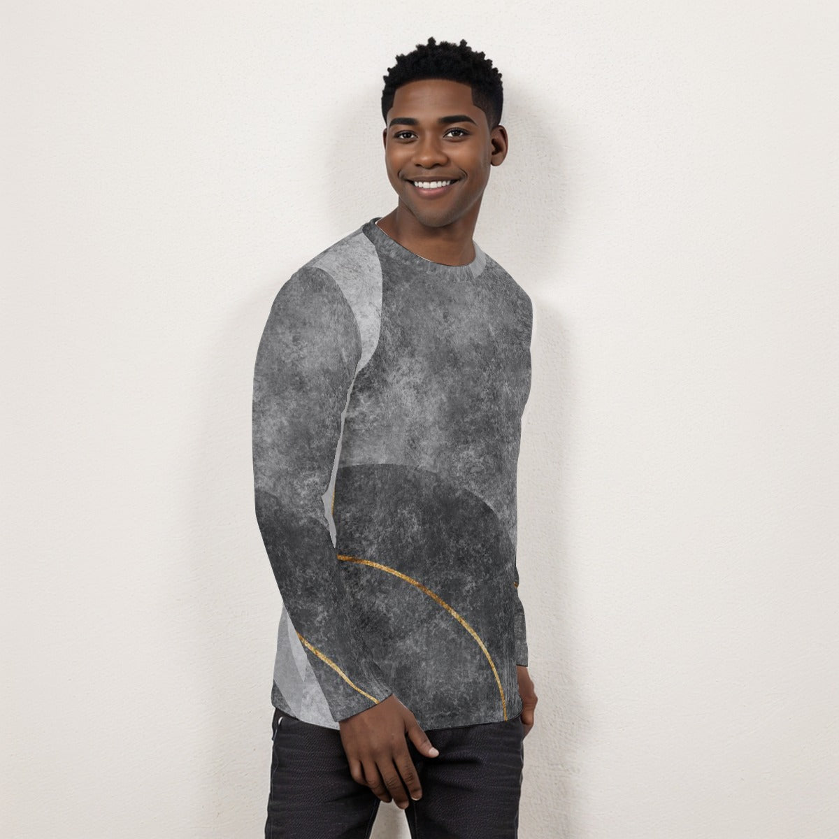 Grayish Long Sleeve T-Shirt