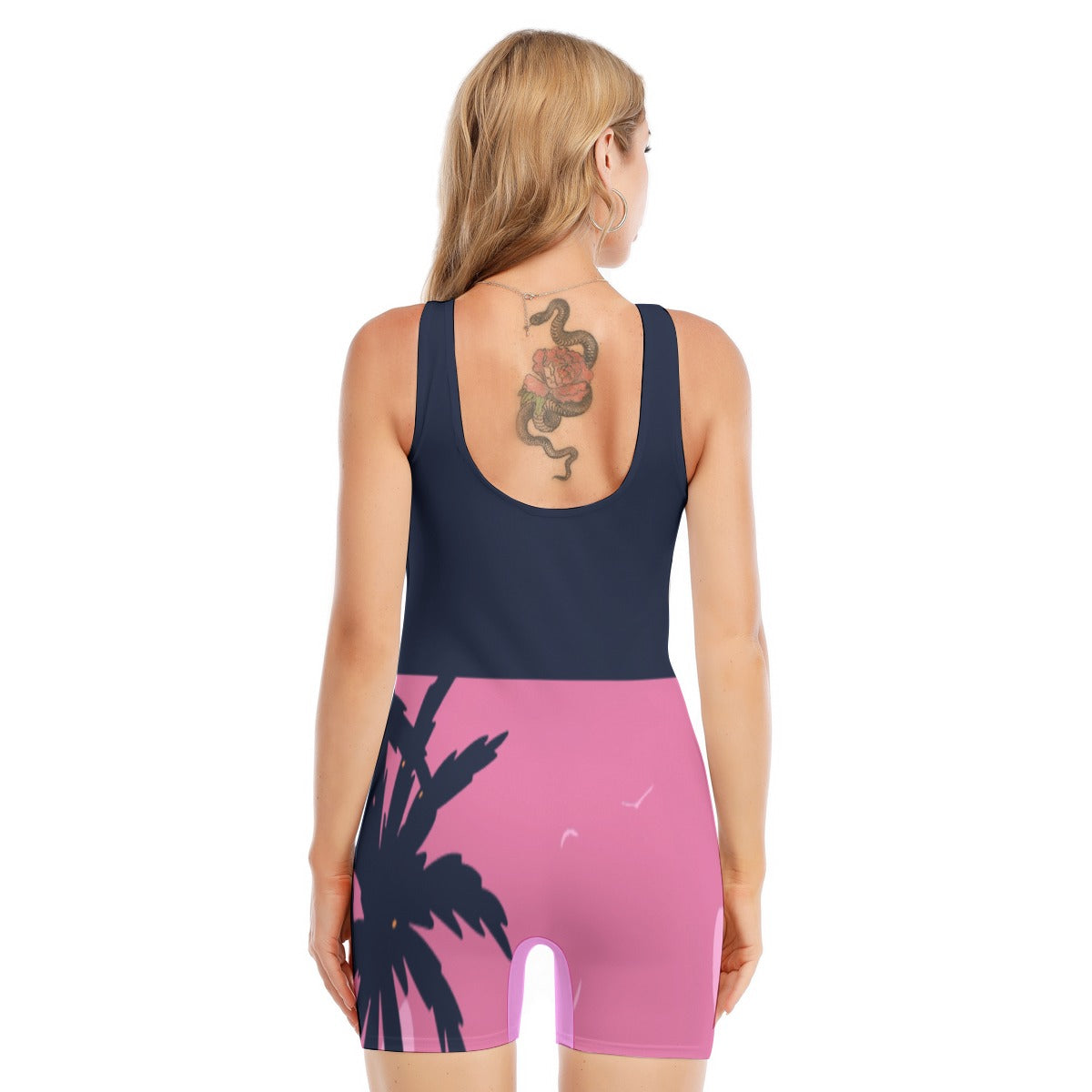 Hotel California Women's Sleeveless One-piece Swimsuit