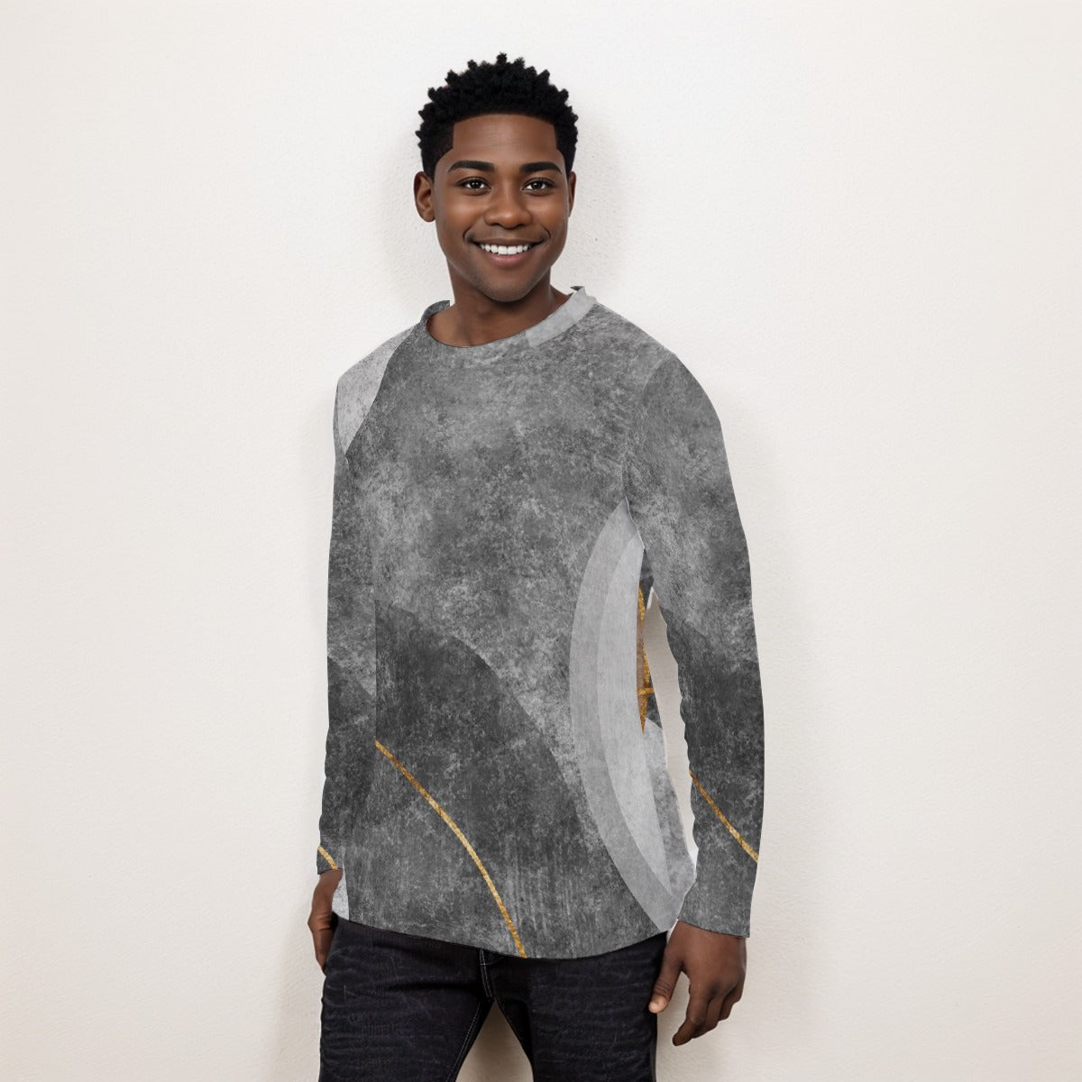 Grayish Long Sleeve T-Shirt