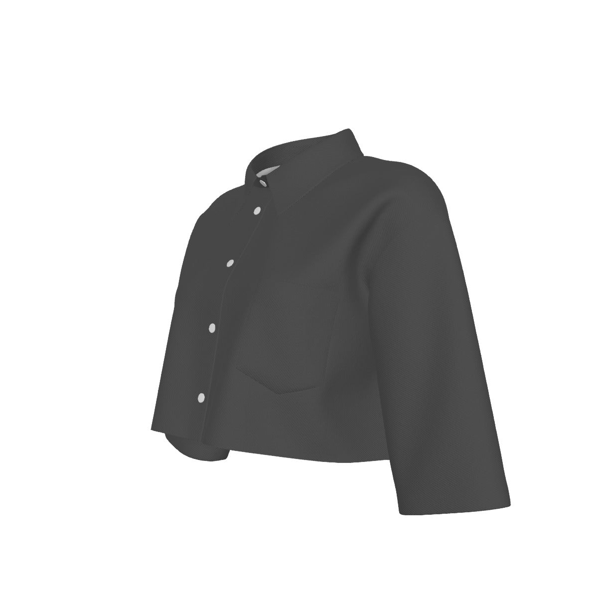 Charcoal Women's Cropped Jacket