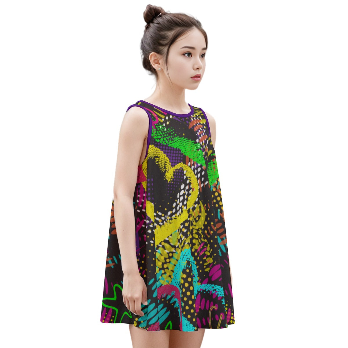 Superstar Kid's Sleeveless Dress | 180GSM Cotton