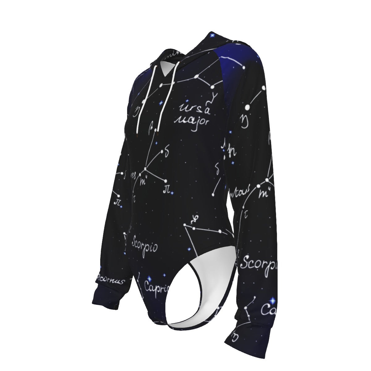 What's your sign? Women's Raglan Sleeve Hooded Bodysuit