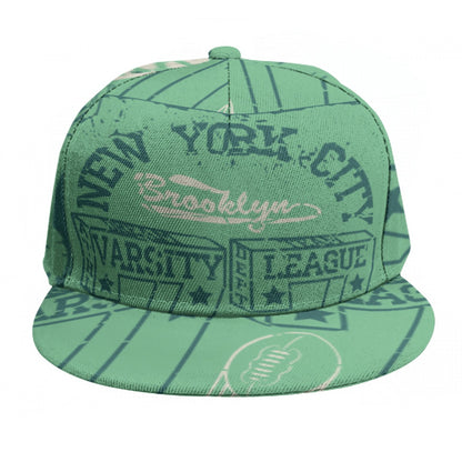 NYC League Baseball Cap With Flat Brim