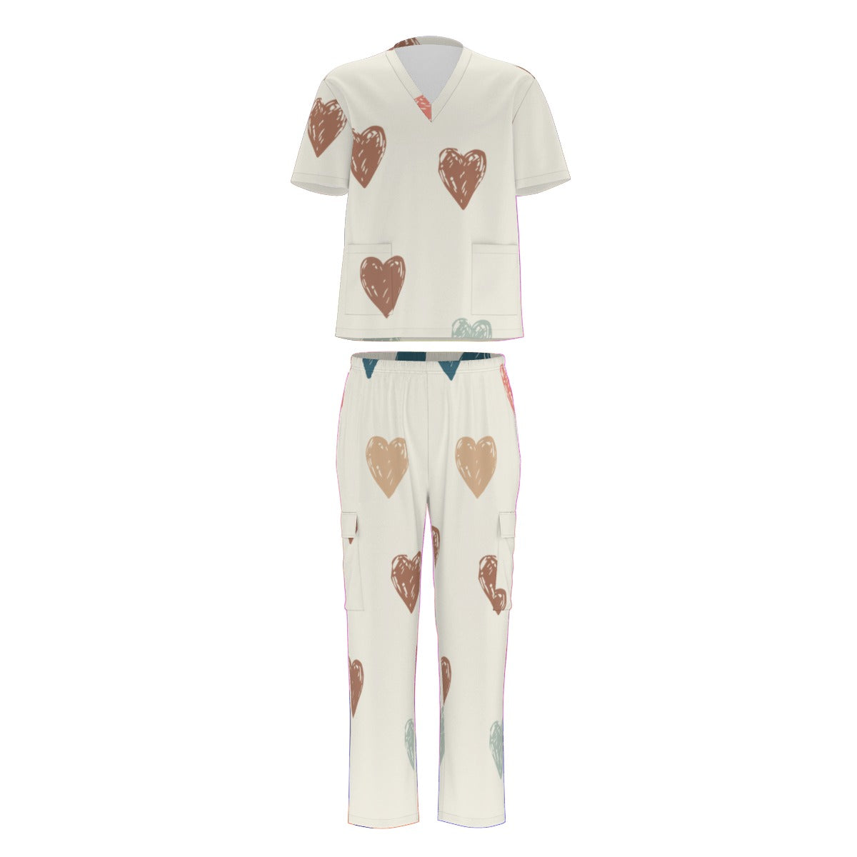 Scrub Heart Unisex Scrub Set With Six Pocket