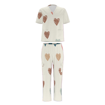 Scrub Heart Unisex Scrub Set With Six Pocket