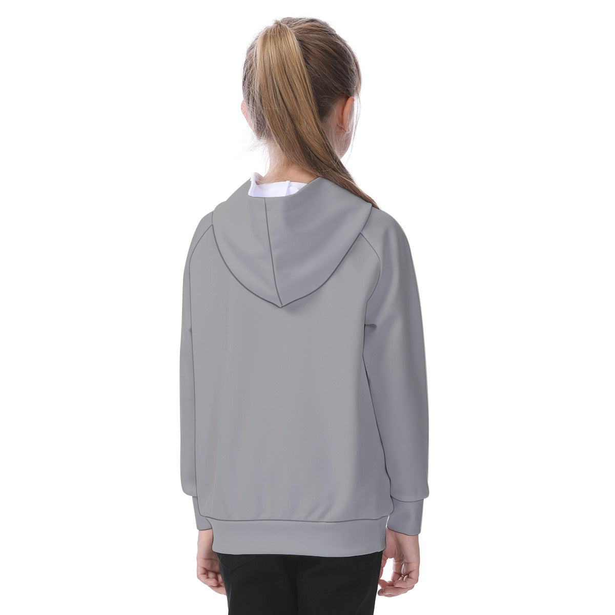 School Gray Tops Kid's Raglan Pullover Hoodie