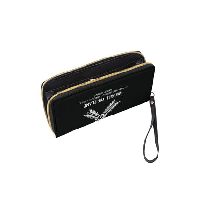 Keep Going Long Wallet With Black Hand Strap