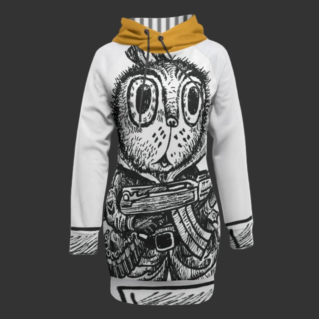 Say Hello Pullover Hoodie Dress