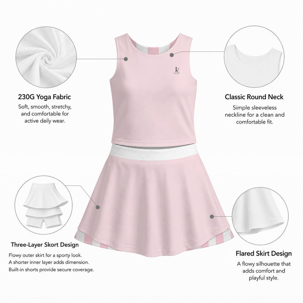 Khaiya's Pinky Skirt Set