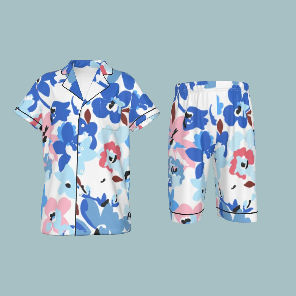 LV Kid's Imitation Silk Short Pajamas