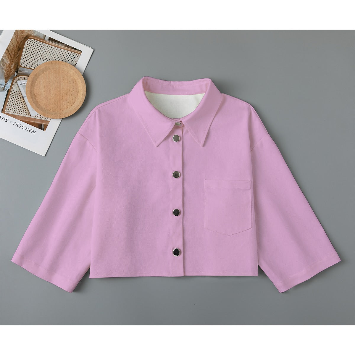 Blue Ink Women's Cropped Jacket