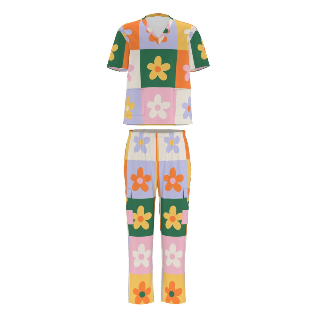Scrub View Unisex Scrub Set With Six Pocket