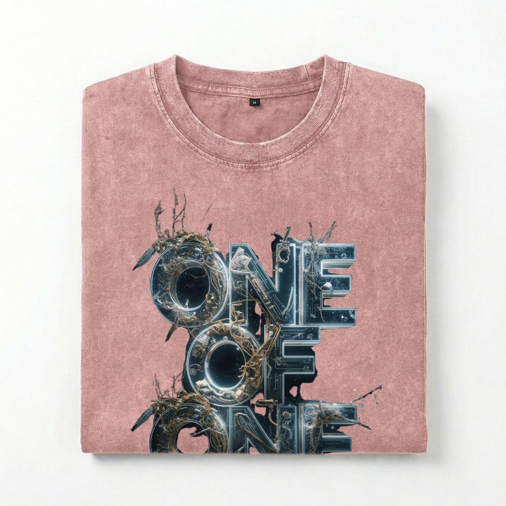 One of one Washed Drop Shoulder T-Shirt