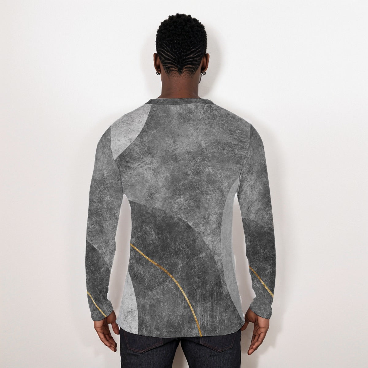 Grayish Long Sleeve T-Shirt